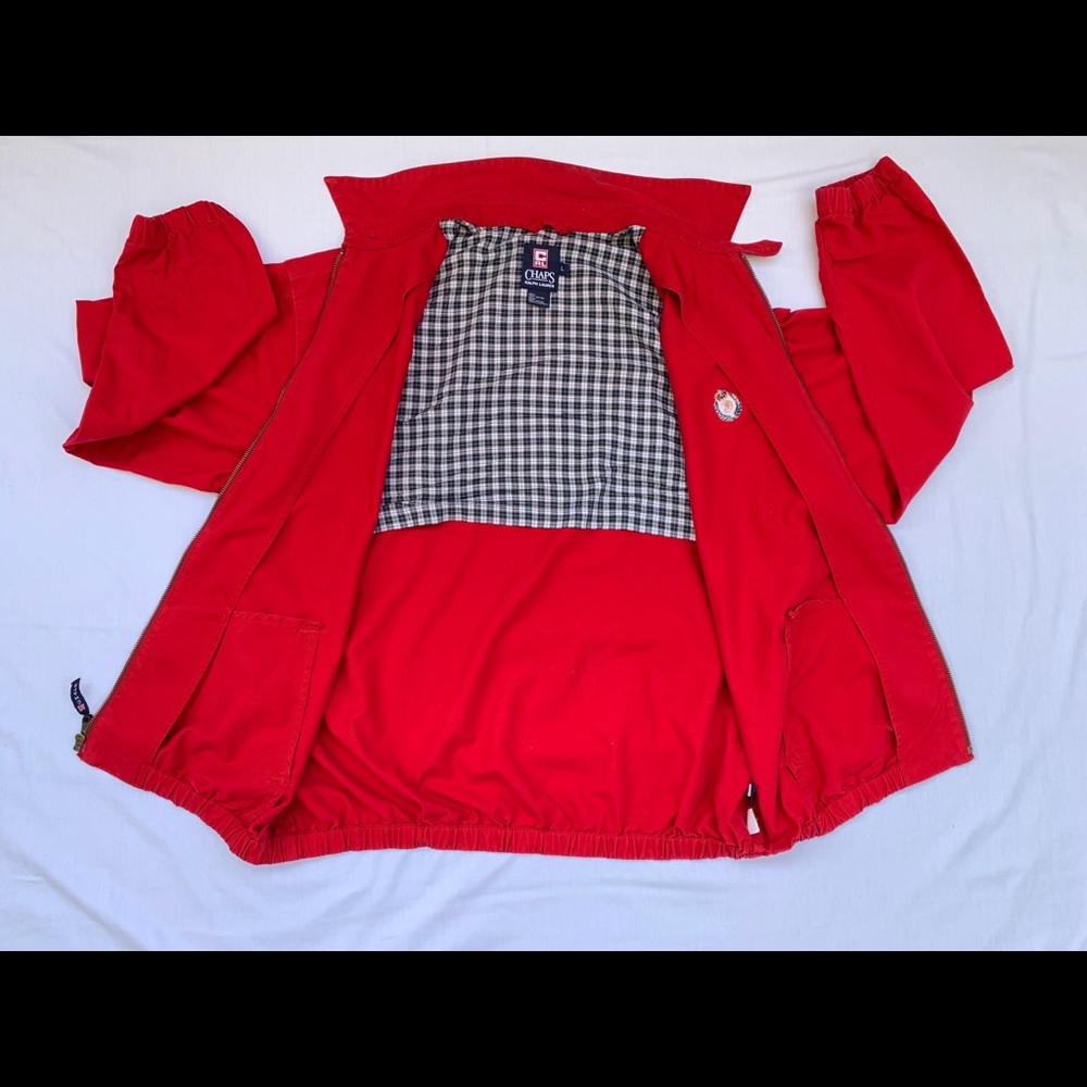 Chaps Ralph Lauren Men’s Zip Up Jacket Red